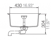 Schock Primus D-100 U Unterbau, Nero
