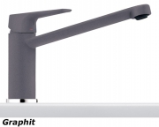 Franke Tico Einhebelmischer Hochdruck Festauslauf, Farbe Onyx 115.0197.769