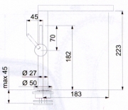 Franke Lounge Chrom Einhebelmischer Festauslauf 115.0177.639
