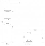Schock Puck Splmittelspender, Chrom, 629025 CHR