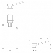 Schock Amur Splmittelspender, Chrom, 629014 CHR