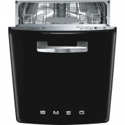 SMEG ST2FABBL Geschirrspler integrierbar, 50er Jahre, schwarz, Energieeffizienz A+++A, mit 5 Jahren Garantie!