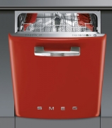 SMEG ST2FABBL Geschirrspler integrierbar, 50er Jahre, schwarz, Energieeffizienz A+++A, mit 5 Jahren Garantie!