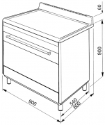 SMEG SCD90CMX9 Elektrostandherd, Edelstahl, 90 cm, Energieeffizienzklasse A, mit 5 Jahren Garantie!