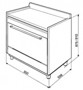 SMEG SCD90GVX9 Gas-Standherd, Edelstahl, 90 cm, EEK: A, mit 5 Jahren Garantie!