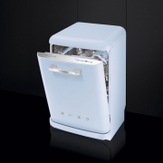 SMEG LVFABPB Stand-Geschirrspler Retrostyle, freistehend, 60 cm, Pastellblau, Effizienzklassen A+++ A, mit 5 Jahren Garantie!