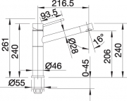 BLANCOALTA Edelstahl finish, 512321